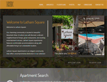 Tablet Screenshot of lathamsquareapartments.com